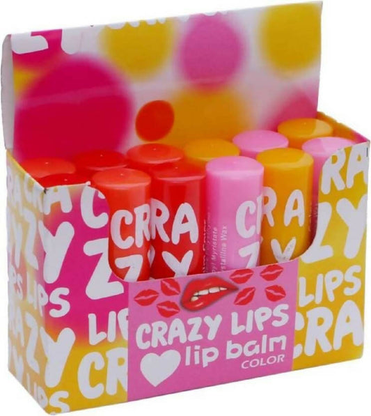 Favon Pack of 12 Multicolor Crazy Lip Balms - BUDNEN