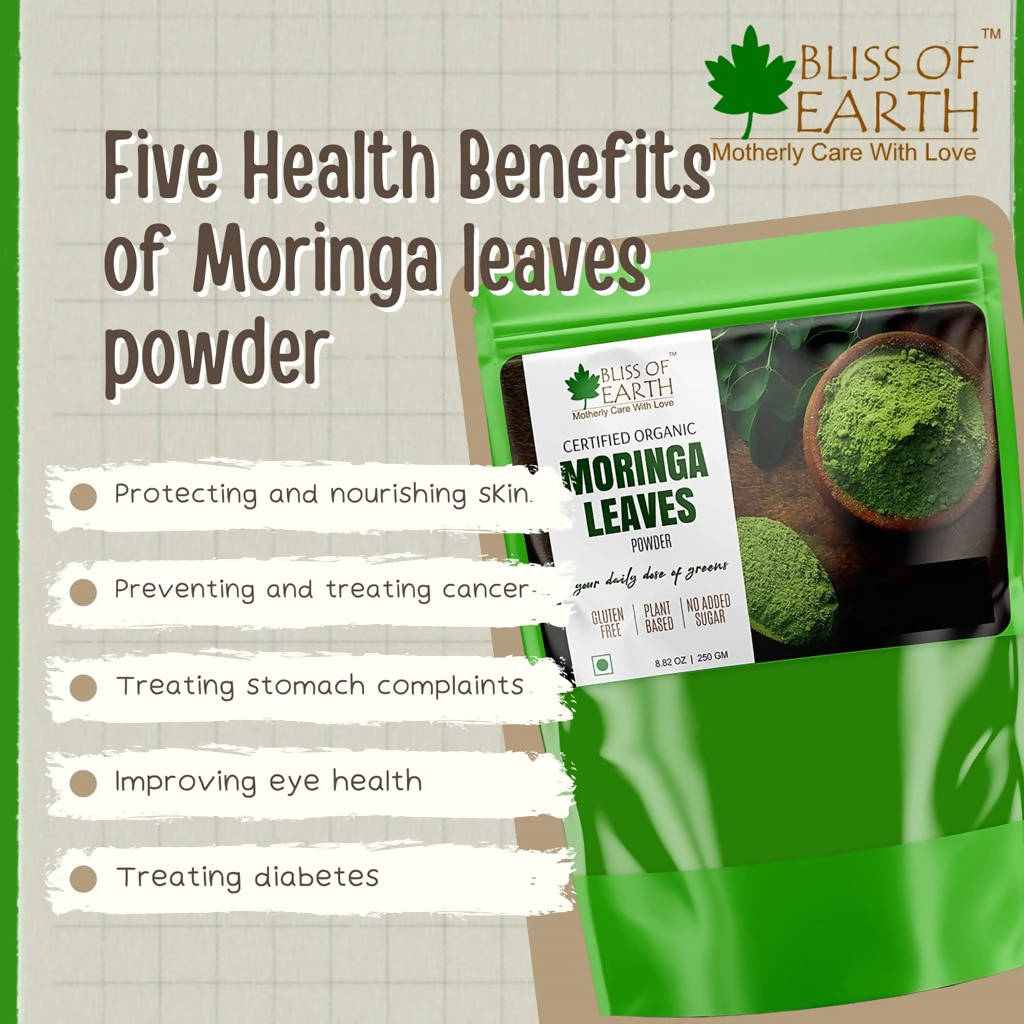 Bliss of Earth Certified Organic Moringa Leaves Powder