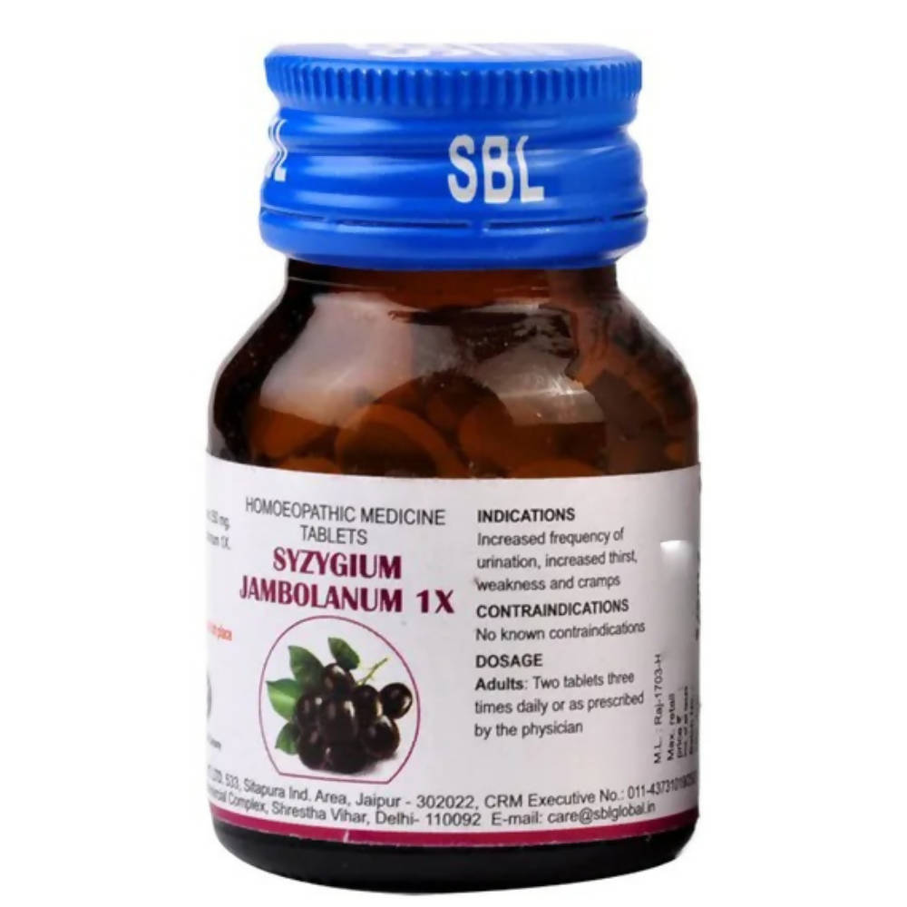 SBL Homeopathy Syzygium Jambolanum Trituration Tablets