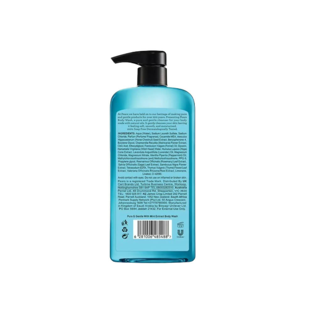 Pears Pure & Gentle Body Wash with Mint Extract