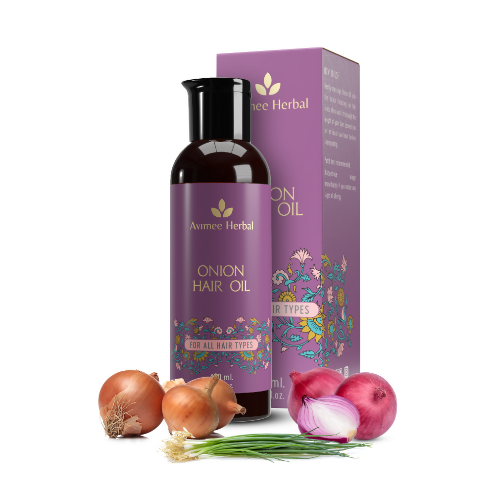 Avimee Herbal Onion Hair Oil - Buy in USA AUSTRALIA CANADA