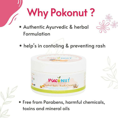 Pokonut Herbal Baby Diaper Rash Free Cream