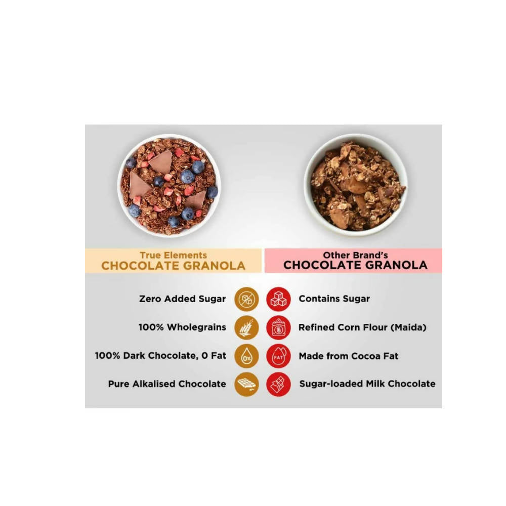 True Elements Dark Chocolate Granola