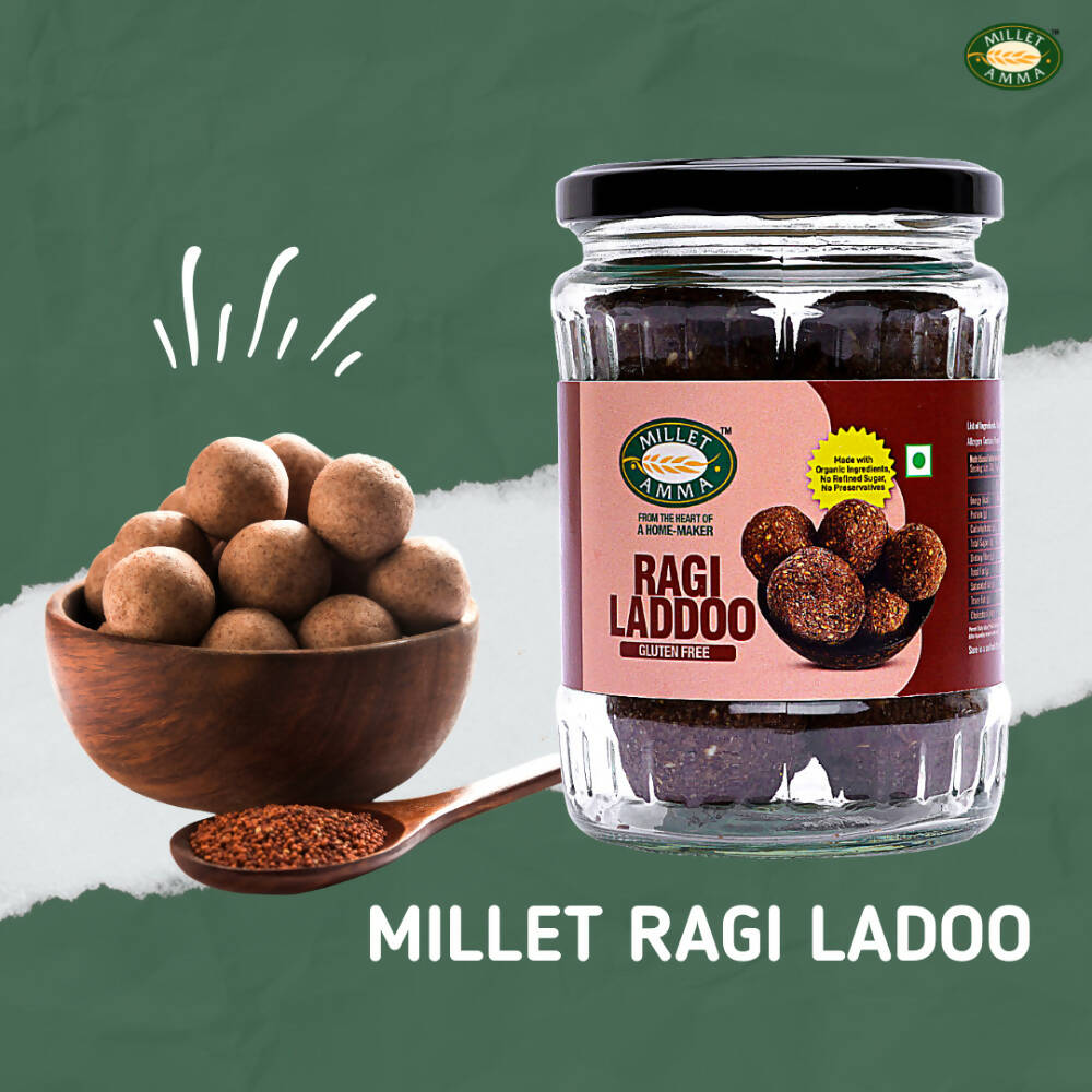 Millet Amma Ragi Laddoo- Made With Jaggery