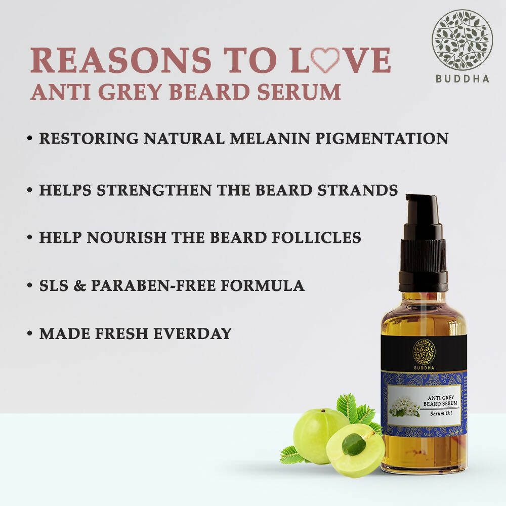 Buddha Natural Grey Beard Hair Oil Serum