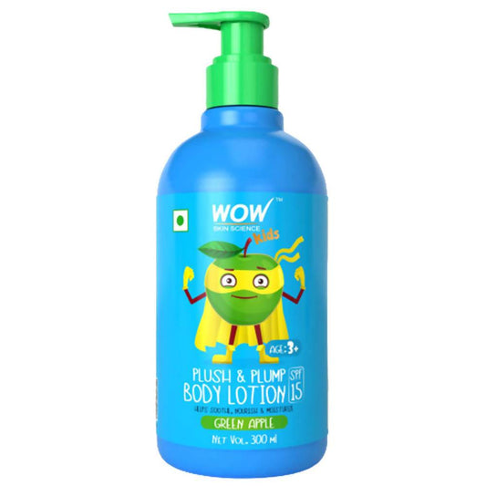 Wow Skin Science Kids Plush & Plump Body Lotion - Green Apple