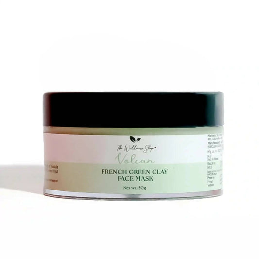 The Wellness Shop Volcan French Green Clay Face Mask - buy in USA, Australia, Canada