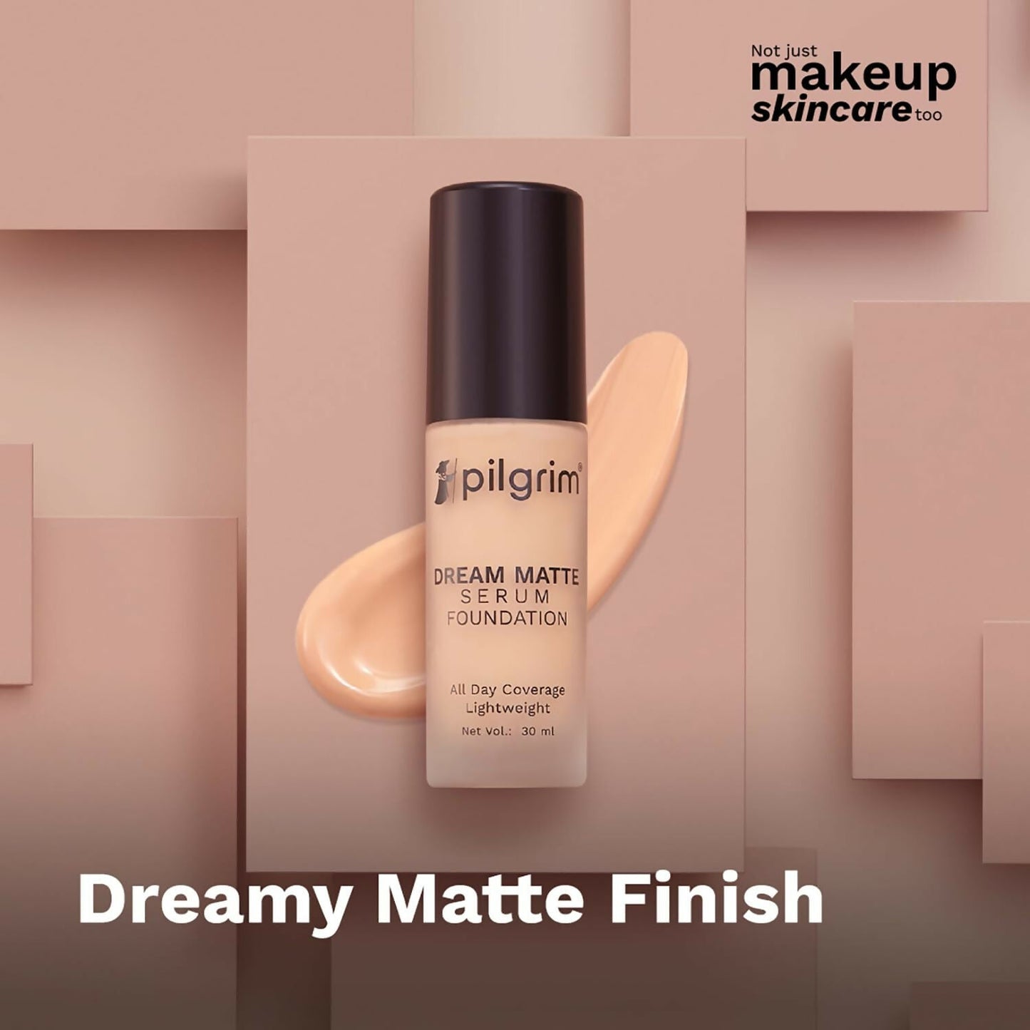 Pilgrim Dream Matte Serum Foundation With Matte & Poreless All Day Coverage Lightweight - Classic Nude