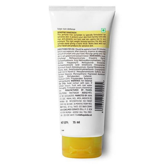 Kaya Sunscreen For Sensitive Skin SPF 15