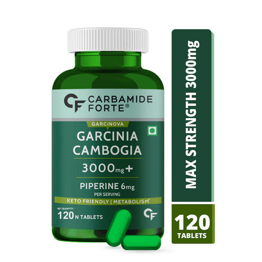 Carbamide Forte Garcinia Cambogia 3000mg Tablets with 6mg Piperine