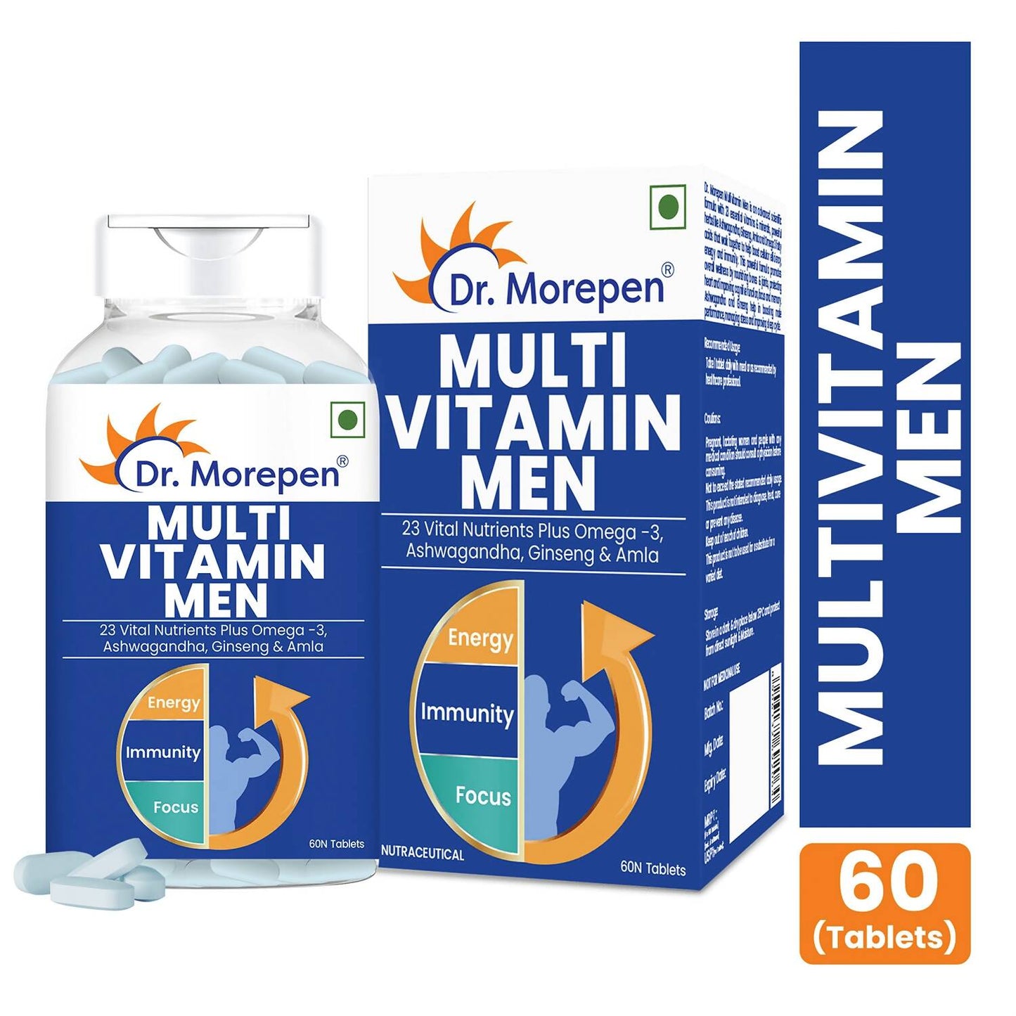 Dr. Morepen Testo Boost and Multivitamin Men Tablets Combo