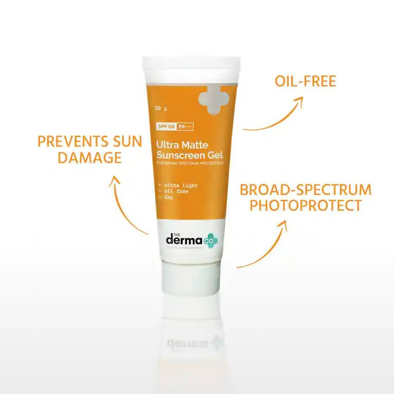 The Derma Co Ultra Matte Sunscreen Gel for Broad Spectrum Protection