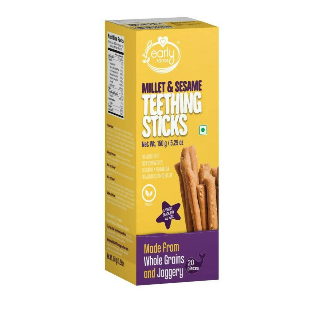 Early Foods Millet & Sesame Teething Sticks -  USA, Australia, Canada 