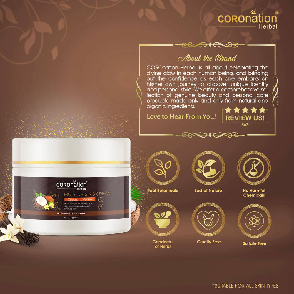 Coronation Herbal Coconut and Vanilla Moisturizing Cream