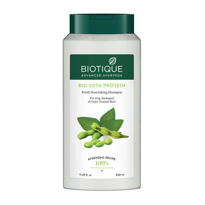 Biotique Advanced Ayurveda Bio Soya Protein Fresh Nourishing Shampoo 340Ml,