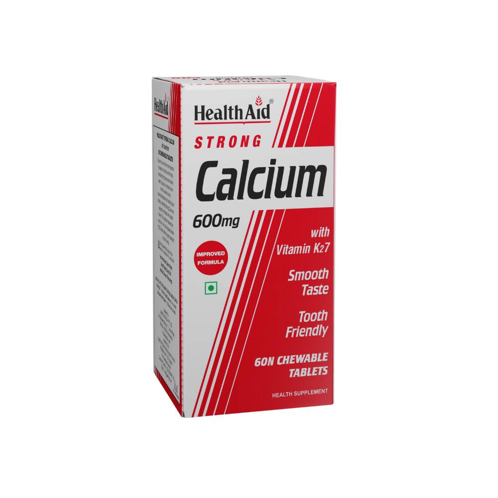 HealthAid Strong Calcium 600 mg Chewable Tablets - BUDEN