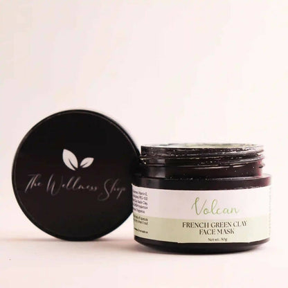 The Wellness Shop Volcan French Green Clay Face Mask