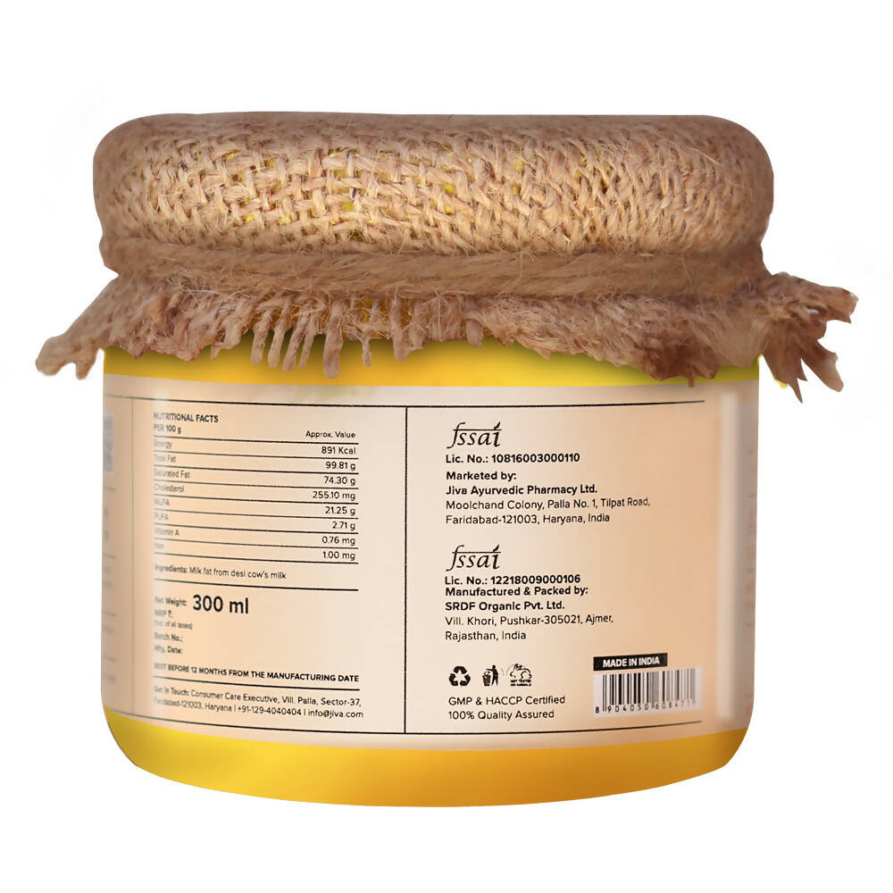 Jiva Ayurveda A2 Gir Desi Cow Ghee