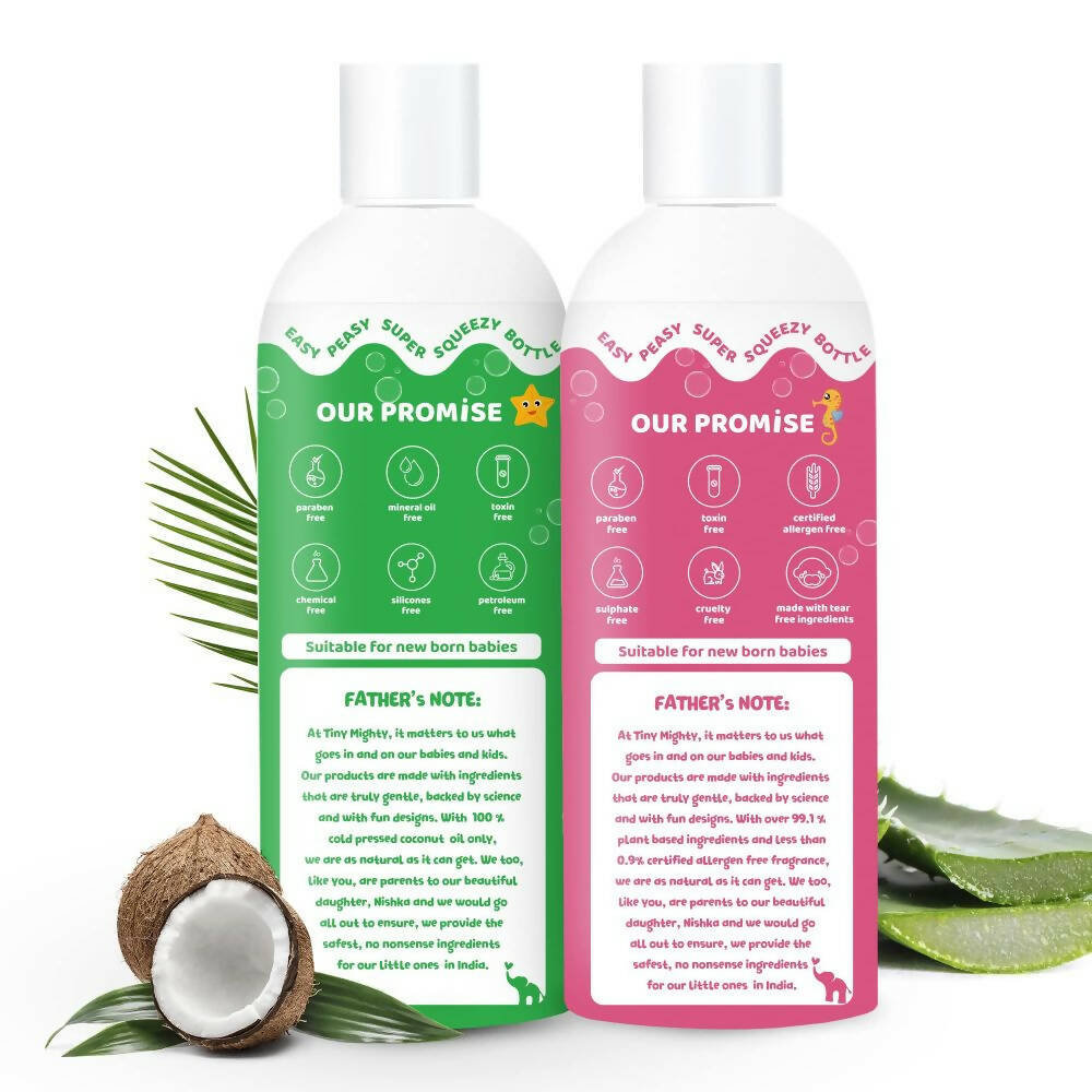 Tiny Mighty Baby Shampoo And Massage Oil Combo