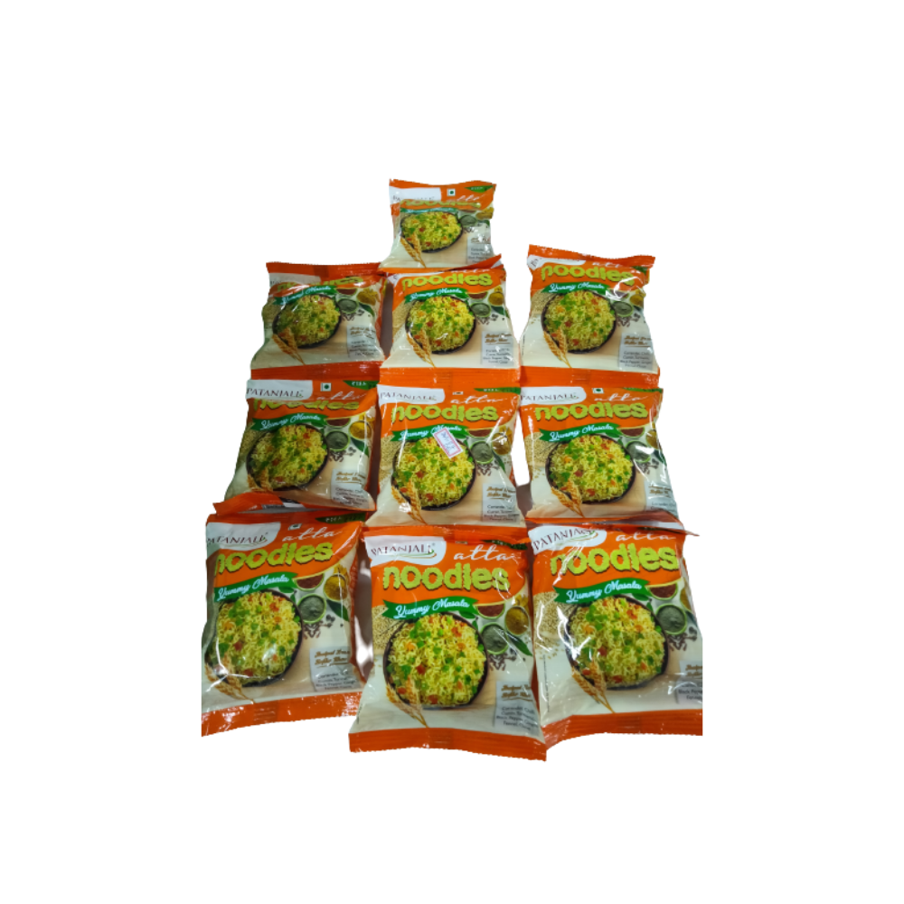Patanjali Atta Noodles Yummy Masala (Pack of 10)