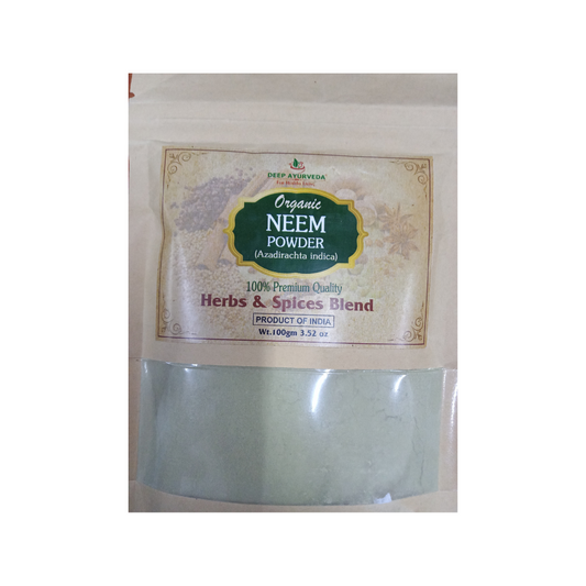 Deep Ayurveda Organic Neem Powder -  usa australia canada 
