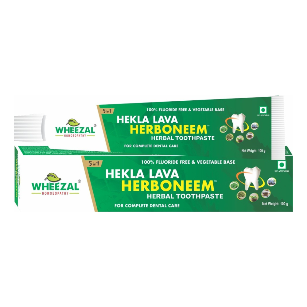 Wheezal Hekla Lava Herboneem Herbal Toothpaste - BUDEN