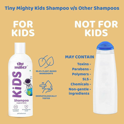 Tiny Mighty Kids Shampoo, Body Lotion And Oil Combo