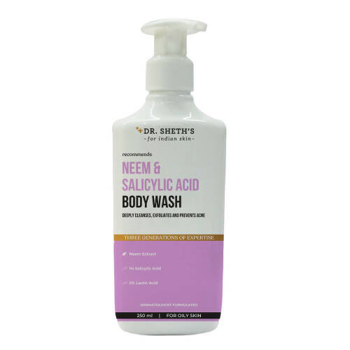 Dr. Sheth's Neem & Salicylic Acid Body Wash - BUDNE