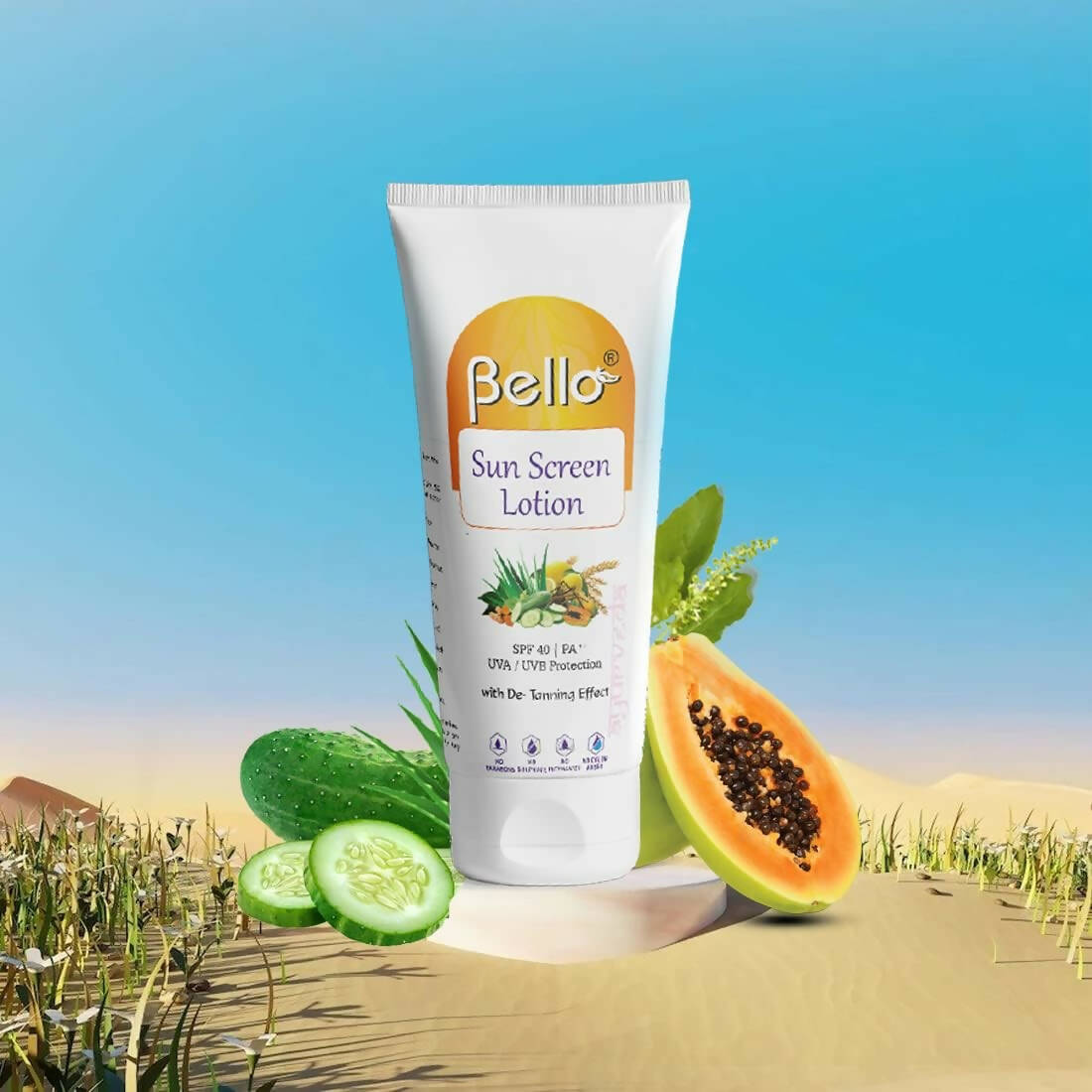 Bello Herbals Sunscreen Lotion SPF 40