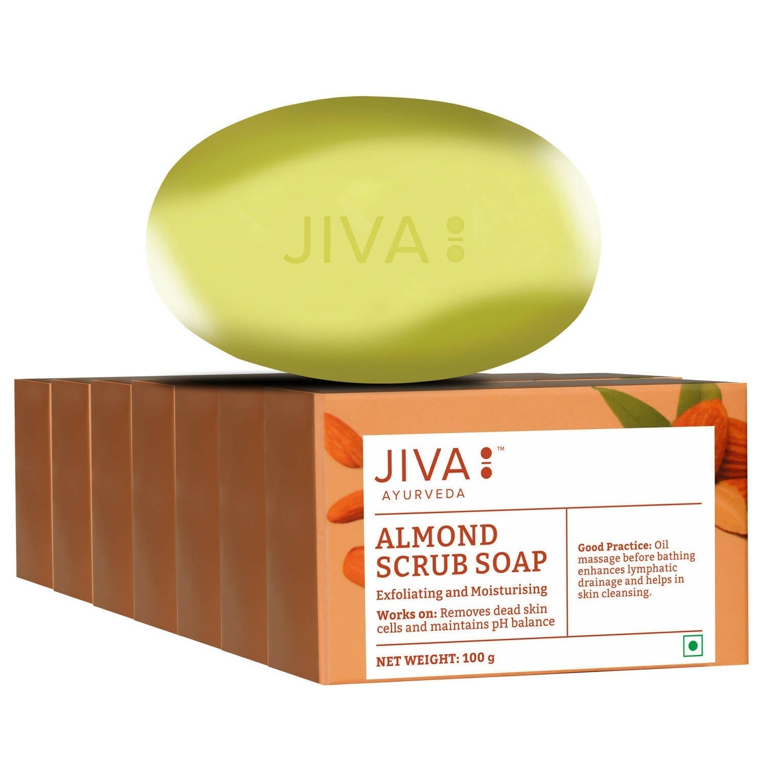 Jiva Ayurveda Almond Scrub Soap - BUDNEN