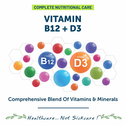 Bliss Welness Vitamin B12+D3 Tablets