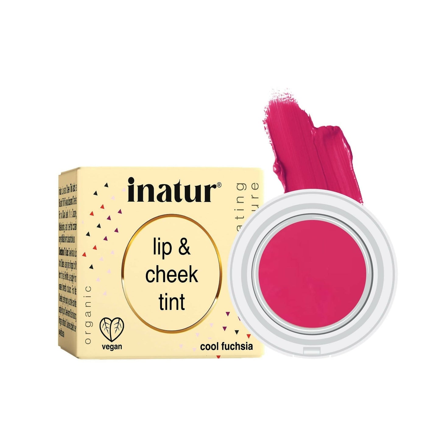 Inatur Lip and Cheek Tint Cool Fushia