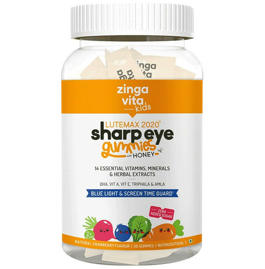 Zingavita Sharp Eye Gummies with Honey for Kids (2+ years) - Cranberry Flavor - BUDEN