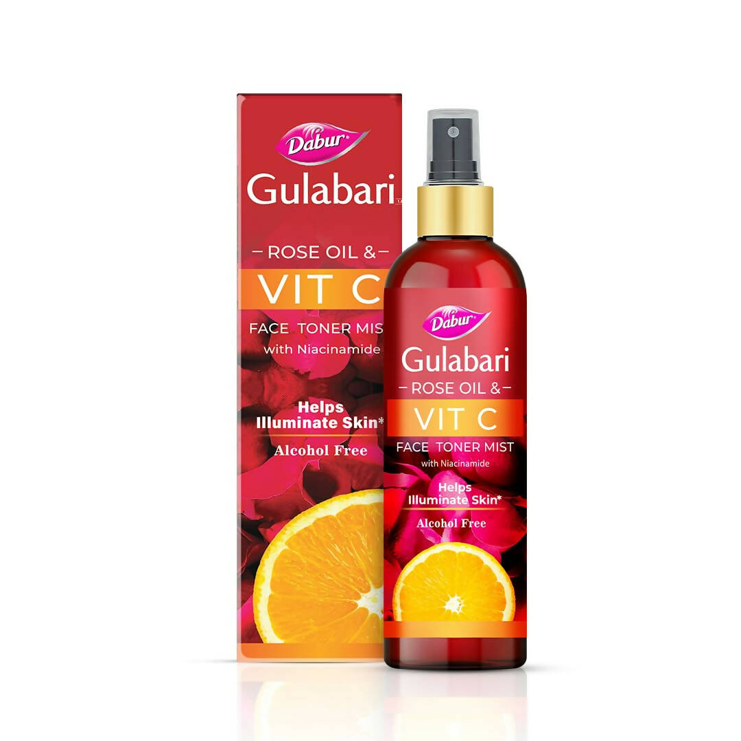 Dabur Gulabari Rose Oil & Vitamin C Face Toner Mist & Rose Water