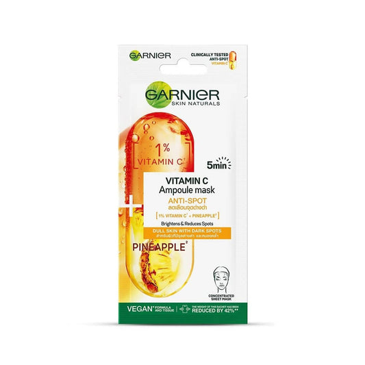 Garnier Vitamin C Serum Ampoule Pineapple Face Sheet Mask - usa canada australia