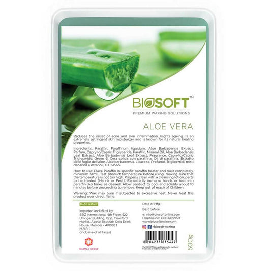Biosoft Aloe Vera Paraffin Wax - usa canada australia