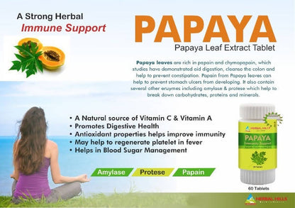 Herbal Hills Papaya Immunity Support Tablets