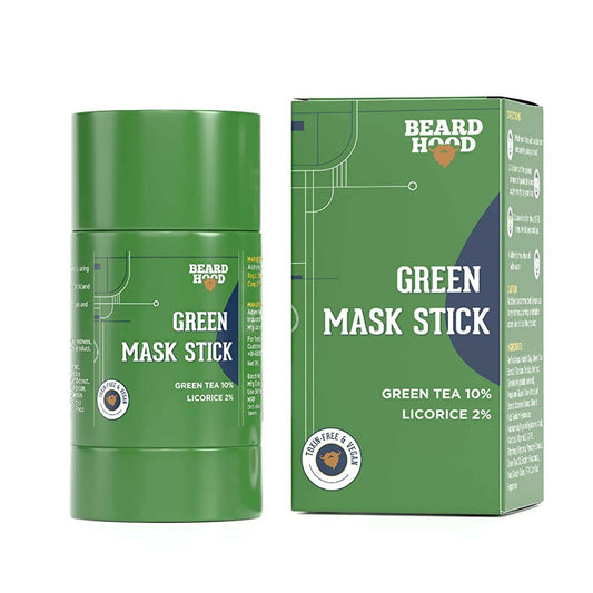 Beardhood Green Tea Cleansing Mask Stick for Face - BUDNEN