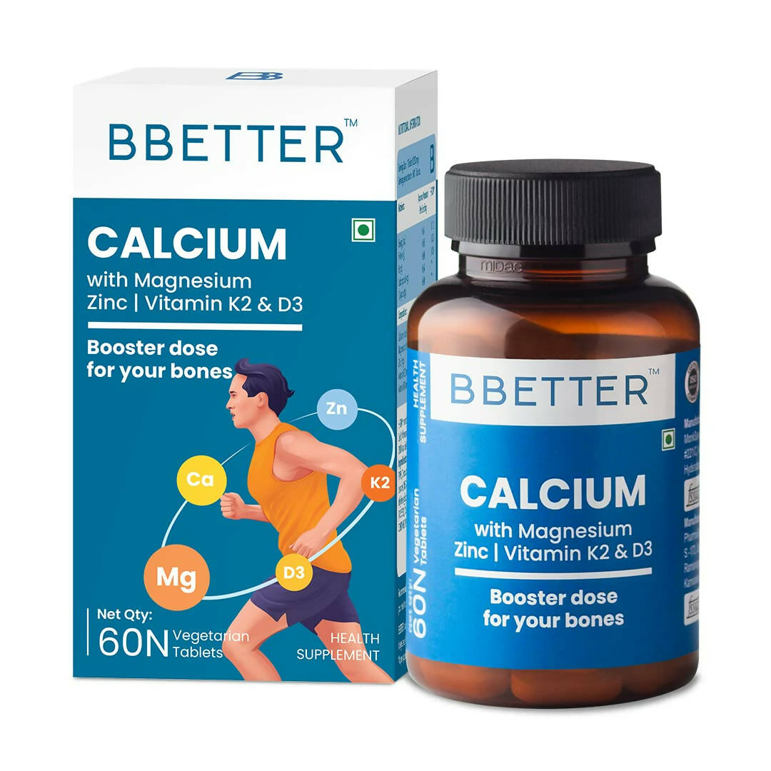 BBETTER Calcium Magnesium Zinc Tablets with Vitamin D3 & K2 -  usa australia canada 