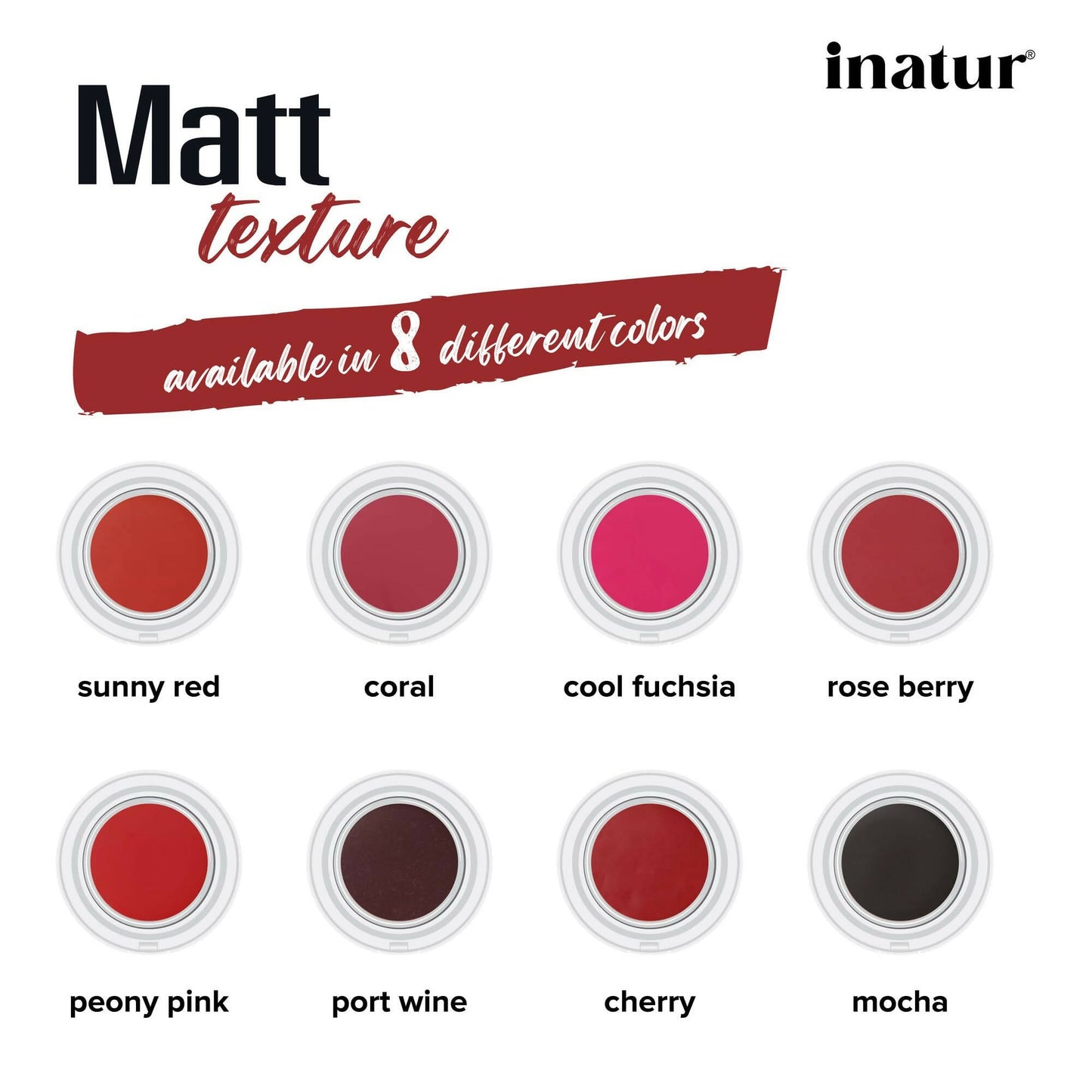 Inatur Lip and Cheek Tint Cherry