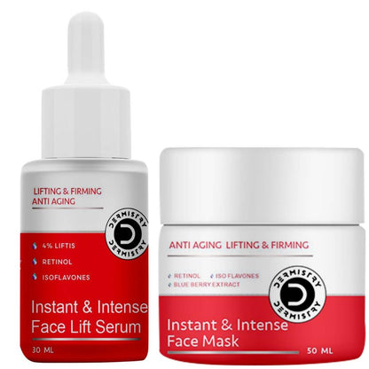 Dermistry Anti Aging Instant Intense Face Lift Serum & Instant Intense Face Mask