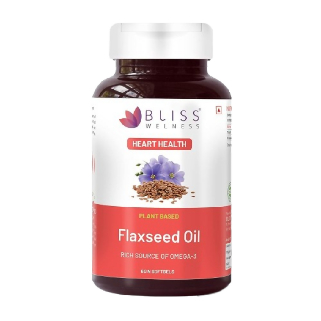 Bliss Welness Flaxseed Oil Softgel Capsules -  usa australia canada 