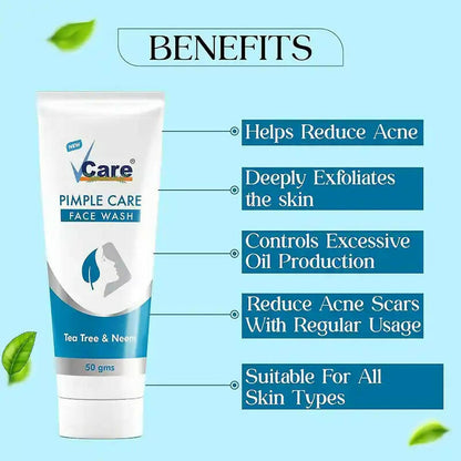 VCare Natural Pimple Care For Face Wash