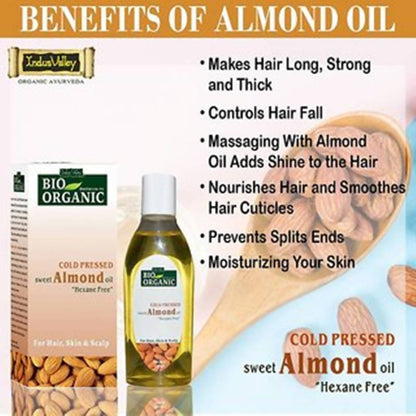 Indus Valley Bio Organic Cold Pressed Sweet Almond Oil