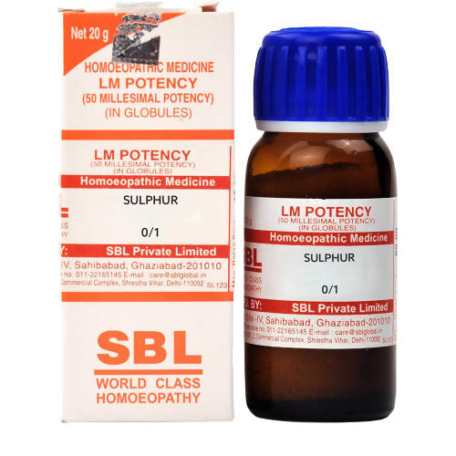 SBL Homeopathy Sulphur LM Potency - BUDEN