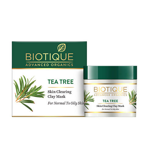 Biotique Advanced Organics Tea Tree Skin Clearing Clay Mask - BUDNE