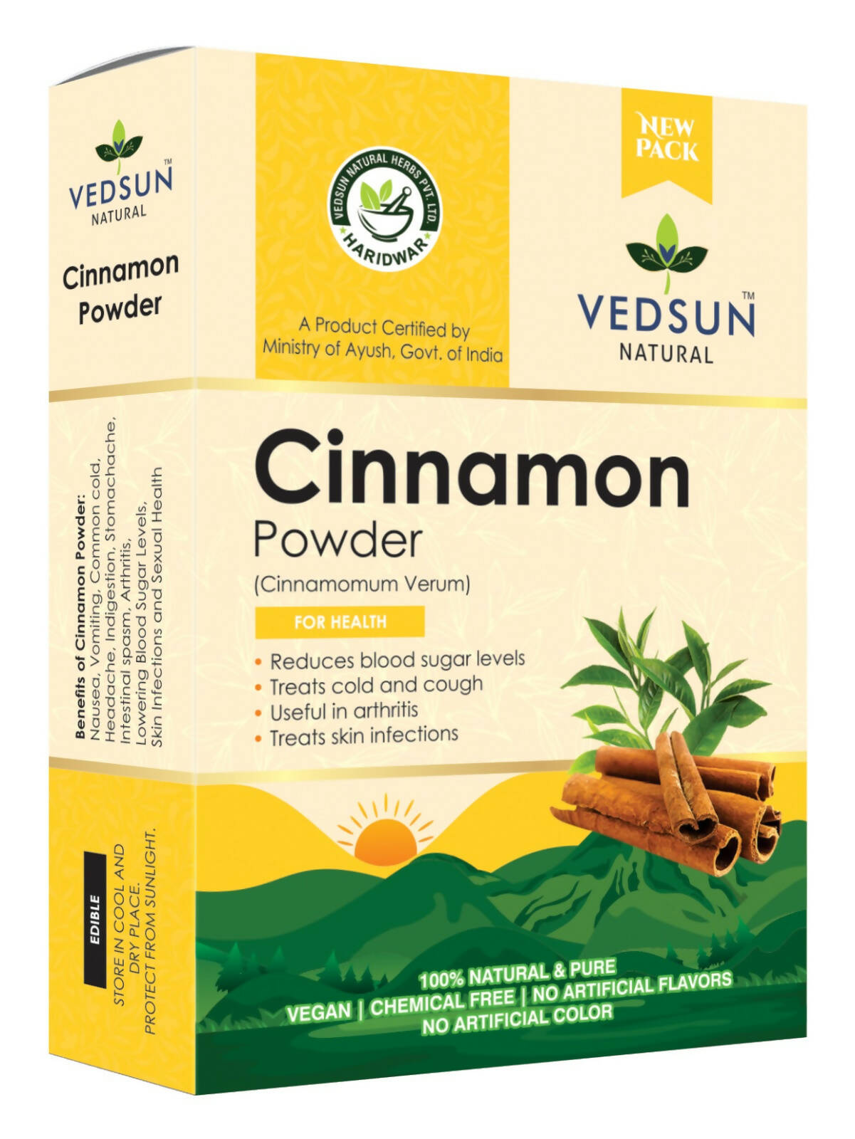 Vedsun Naturals Cinnamon Dalchini Powder - BUDEN