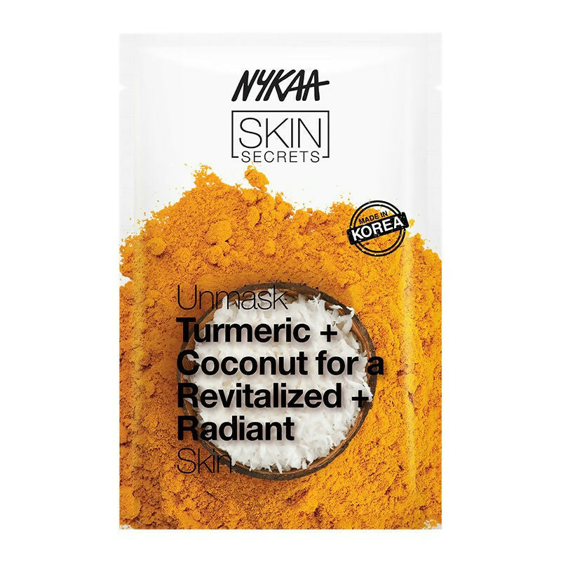 Nykaa Skin Secrets Indian Rituals Turmeric + Coconut Sheet Mask For Revitalized & Radiant Skin