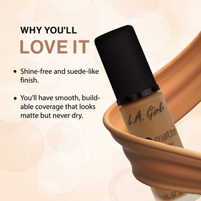 L.A. Girl PRO Matte Foundation - Caramel