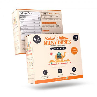 hye Foods Milky Dunes With The Goodness Of Camel Milk-Turmeric & Ashwagandha Flavour